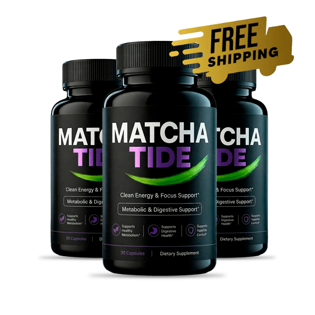 MatchaTide 3 bottle daily wellness bundle for natural energy mental clarity balanced vitality and consistent everyday wellbeing